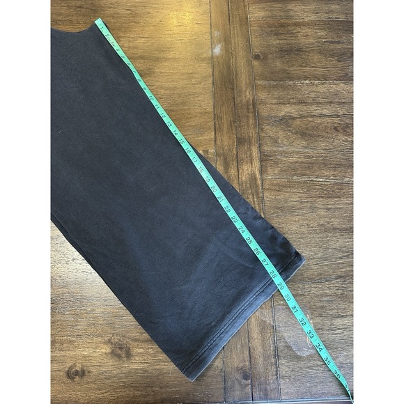 Athleta Sweatpants Balance Wide Leg Tencel Fleece Black Flare Women's XL 631950 - Picture 7 of 10